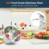 JOYAMI Electric Food Processor with 2 Bowls, Vegetable Meat Grinder, Stainless Steel Blades, 2 Speed Food Chopper