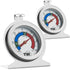 Twin Pack Fridge Freezer Thermometer for Monitoring Refrigerator Temperature - Stainless Steel