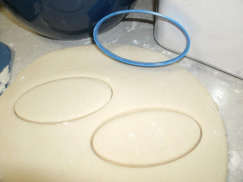OVAL SHAPE ELLIPSE RACETRACK COOKIE CUTTER - MADE IN USA PR710