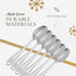 Spode Christmas Tree Cocktail Spoons | Christmas Dessert Spoons | Flatware Set for 6 | 18/10 Stainless Steel Utensil