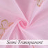 84 Inch Sets, 2 Jubilantex Pink Butterfly Sheer Curtains Gold Print Drapes for Baby Girls Nursery, Kids Bedroom Long