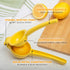 Zulay Kitchen Metal Lemon Squeezer - Handheld Lemon Juicer Squeezer - Easy to Use Citrus Juicer - Manual Press