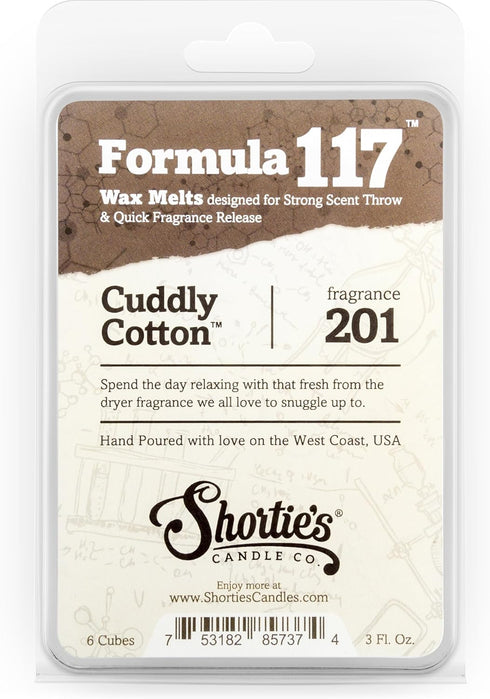 Cuddly Cotton Wax Melts, Highly Scented, 3 Oz., Clean Warmer Wax Cubes Collection, White