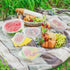 Sukh 100PCS Reusable Bowl Covers, Thickened Plastic Elastic Food Covers for Outdoor Party Supplies, Fresh Keeping Bags