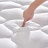 Quilted Fitted Mattress Pad, Fluffy Noiseless Cover for College Dorm, Cooling Comfort Topper, Twin
