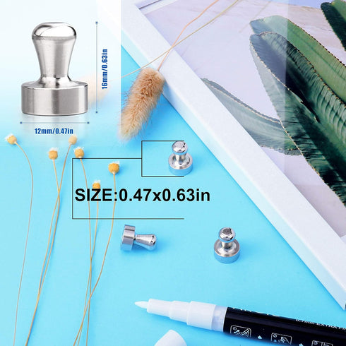 LOVIMAG 30 Pcs Strong Refrigerator Magnets, Fridge Magnets, Magnetic Push Pins for Office, Classroom, Kitchen