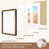 Dreamland 11x14 8x10, 11 14 Picture Frame with Mat for USA-Sourced Natural Oak Wood Photo Frames with Resistant