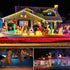 Lights-40Ft 120 8 Dimmable/Timer LED Rope Lights Battery Operated String LEDs Modes Outdoor Waterproof Fairy Lights