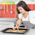 Nutrichef Silicone Baking Mats, 2 Non-stick Food-Grade Mats for Full Baking Pans 24.4 x 16.5 IN, Oven-safe Up to 480°F