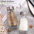 Glass Salt and Pepper Shakers Set, Oval Salt Shaker Set
