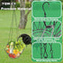 35.5lnch Hanging Chicken Feeder, Foldable Chicken Vegetable Fruits Feeder with Shepherds Hook, Poultry Feeding Holder