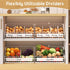 5 2 Countertop/Wall-Mounted, keomaisyto Fresh Egg Holder with Dividers to Separate Eggs for a Week, Tier Stackable Wire