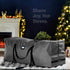 Zober 7.5 Ft Christmas Tree Storage Bag, Rolling Tear-Proof 600D Oxford Box with Durable Handles and Wheels, Gray