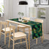 13x36 inches Peacock Table Runner Green Feathers Pattern Table Runner Table Cloth Decoration Dresser Garden Farmhouse