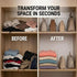 Closet 4 Pack 10/11.8" 11.8/10" Acrylic Shelf Dividers for Organization - Clear Removable Tall X Deep Sturdy Separators