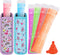 Amintiri 50 Disposable Ice Popsicle Mold Bag 2 Popsicle Holder, Freezer Tubes with