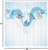 Ambesonne Nautical Shower Curtain - Marine Theme Seashells, Ocean Waves, Fishes, Seahorse, 69" W x 70" L, Grey Blue