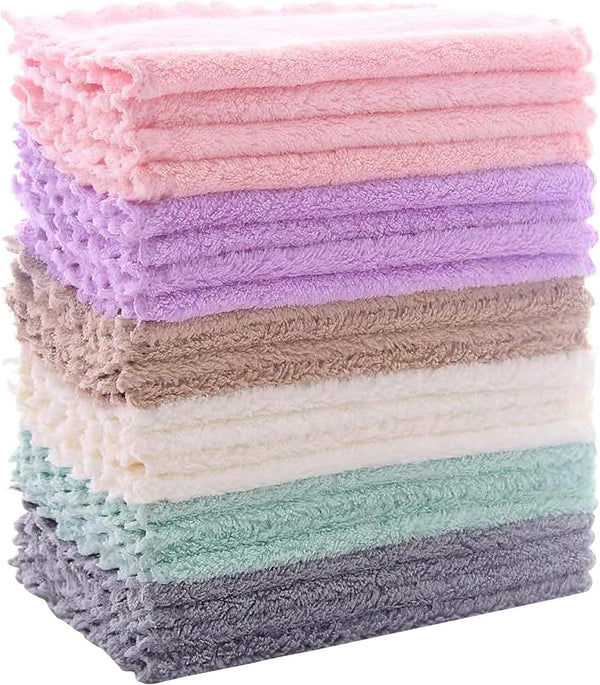 24 Pack Kitchen Dishcloths - Does Not Shed Fluff - Reusable Dish