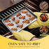 Cooling Baking Rack Set of 2, E-far 11.7” x 9” Non-stick Wire Racks for Oven Cooking, Easy to Clean