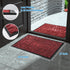 Yimobra Welcome Outdoor Front Door Mat, Heavy Duty Non-Slip, Rubber Backing, 29.5x17, Wine Red