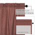 VHC Brands Patriotic Patch Plaid Valance, 16x72 Country Curtain, Deep Red