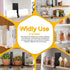 JOY DECOR 8 Pack Closets Closet Acrylic Clear Shelf Dividers for Organizer and Storage Adjustable Vertical Wood Shelf