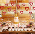 JOZON 40 Pieces Valentine's Day Glitter Heart Foil Hanging Decorations - Red Hearts Hanging Ornaments for Party Supplies