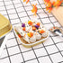 EUSOAR Cupcake Liners with Lids, 50pcs Gold Aluminum Foil Square Baking Cups for Muffin, Pie, Lava Cakes, Flan