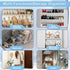 Aheroi 35 40 lbs, Closet Over the Door Shoe Organizer, Pockets Mesh Shoe Organizer Door Hanger, Large Hanging Shoe Rack