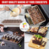 Brownie Pans with Dividers, Non-Stick Baking Tray with 18 Pre-Cut Molds, 12 x 8 Inches