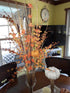 DoubleWood 10Pcs 29.5" (10, Long Artificial Flower Winter Jasmine Folk Pip Berry Plant Dry Branches Orange Flowers