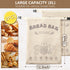 BATJA ZYQGH 2 Pack 100% 100% Reusable Bread Bag for Homemade Sourdough, XL Capacity, Keep Freshness, Portable sourdough