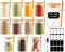 TBWIND 12 Pack 8 oz Round Glass Spice Jars with Lids and