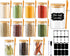 TBWIND 12 Pack 8 oz Round Glass Spice Jars with Lids and