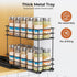 Mystozer 4.33" Wx10.43 Dx8.66 1 2 Pull Out Spice Rack Organizer for Cabinet, Slide Out Spice Racks, Easy to Install, H
