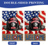Welcome Firefighters Helmet Garden Flag, Fireman Emergency Rescue Alert Decorations, Double Sided 12x18 Outdoor Decor