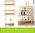 4-Tier Closet BMOSU Bamboo Small Shoe Rack Premium Stackable Shoe Shelf Storage Organizer for Hallway Living Room