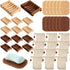 Baderke 36 Pcs Soap Saver Set for Packaging Gift Including Wooden Dish