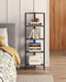 TUTOTAK Corner Shelf, 5-Tier Corner Bookshelf for Small Space, Narrow Display Corner