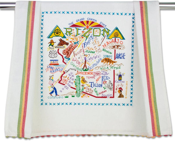 Arizona Dish Towel - U.S. State Souvenir Kitchen and Hand Towel with Original Artwork, Perfect Tea Towels for Arizona