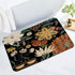 MitoVilla Black Boho Bathroom Runner Rug Mat, Washable Modern Bath Mats, Non Slip Absorbent Carpet for Bathroom Decor