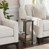 TB01BY062 TUTOTAK Small Side Table, Narrow End Table, Skinny Sofa Table, Slim Nightstand, Couch Table, Living Room, Bed