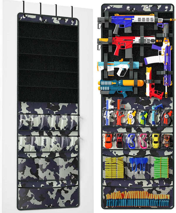 Over The Door Organizer for Toy Guns, Toy Storage, Toys Organizer with