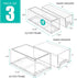 Sorbus Large Stackable Clear Storage Drawers with Handles, 3 Pack for Craft, Clothes, Medicine, Makeup, Toy Organizer