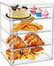 MEI NIAN Pastry Display Case,Bread Box for Kitchen Countertop,4-Layer Adjustable BreadBox, Large