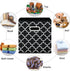 Set of 3 Fabric Cloth Storage Bins, Foldable Cube Organizer with Dual Handles, Black Light for Home Bedroom Storage