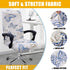 smiry Stretch Printed Computer Office Chair Covers, Removable Washable Anti-Dust Spandex Chair Protector
