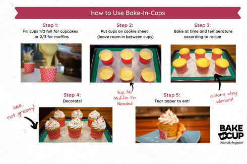 50-Pack Paper Baking Cups - Greaseproof Disposable Cupcake Liners (White, Large Cups)