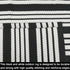 Black and White Striped Outdoor Rug, 27.5"x43" Hand-Woven Reversible Front Porch Mat for Entryway and Laundry Room