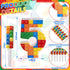 Herdear 7 1-9 6 5) Pcs Building Block Number Birthday Candle with Building Blocks Candles Numeral Birthday Candles